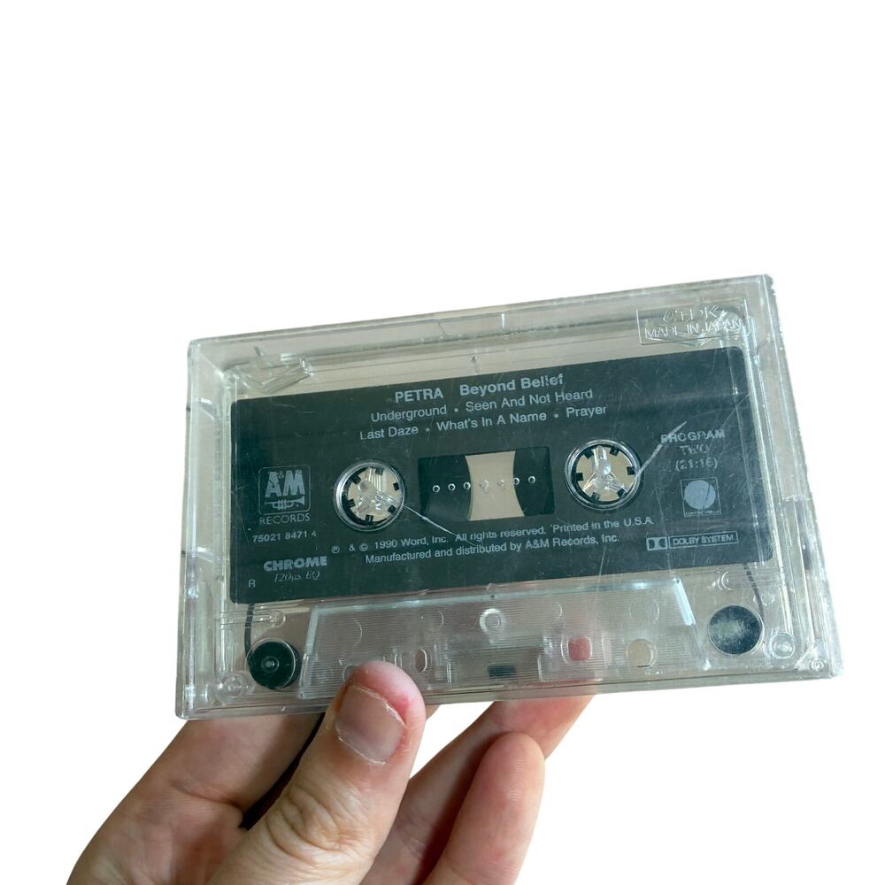 PETRA beyond belief cassette vintage retro cracked cover 1990